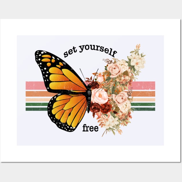 butterfly (set yourself free) Wall Art by magistic store